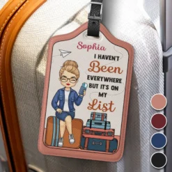 Travel In Style - Travel Personalized Custom Luggage Tag - Holiday Vacation Gift, Gift For Adventure Travel Lovers -Pawfect House Sale 67b30ba353d28