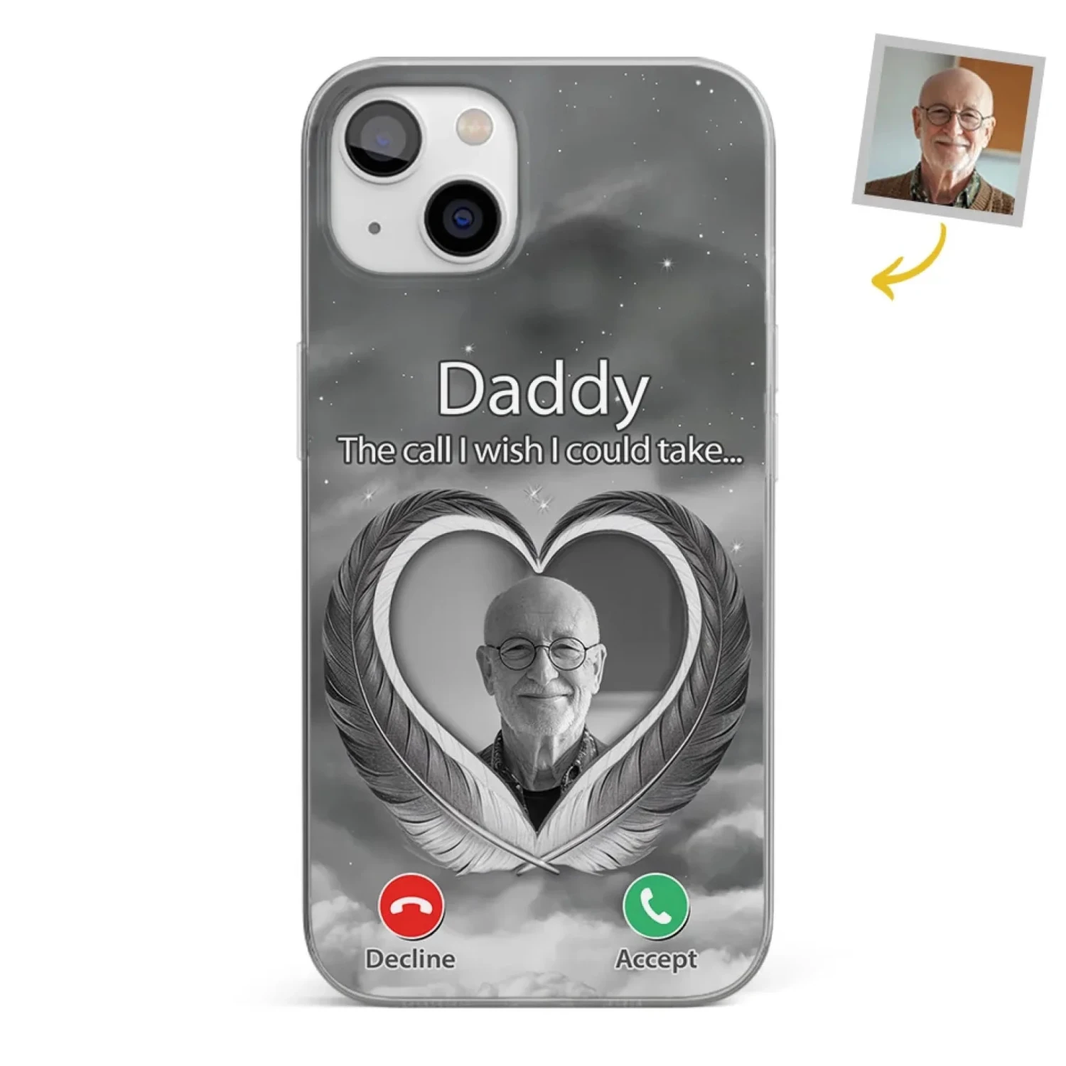 Custom Photo A Little Something To Make You Feel Connected - Memorial Personalized Custom Clear Phone Case - Sympathy Gift For Family Members 1 Custom Photo A Little Something To Make You Feel Connected - Memorial Personalized Custom Clear Phone Case - Sympathy Gift For Family Members