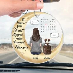 A Star In The Sky, A Paw Print On My Heart - Memorial Personalized Custom Car Ornament - Acrylic Custom Shaped - Sympathy Gift For Pet Owners, Pet Lovers -Pawfect House Sale 67b4116da08a8