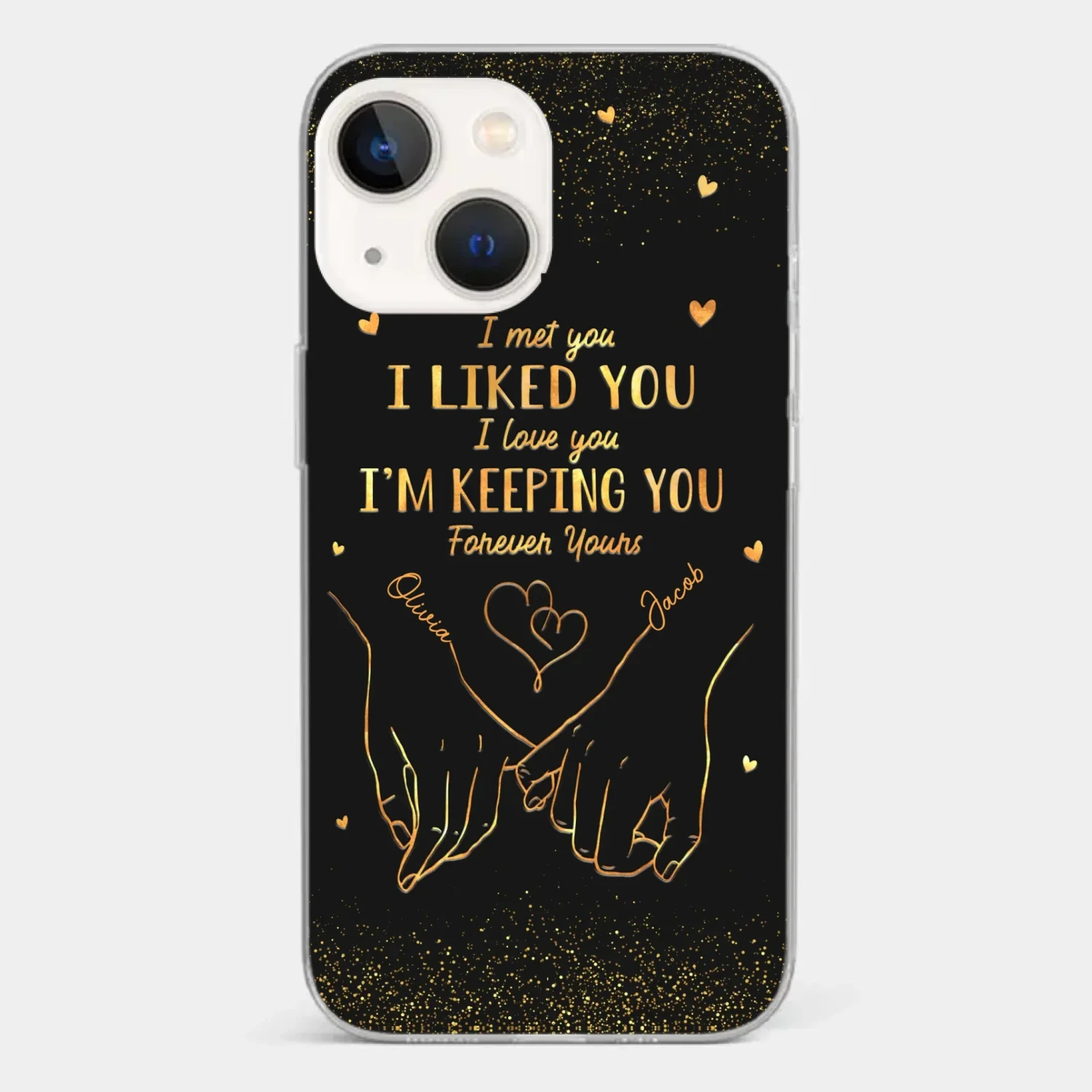 Your Hand Fits Perfectly In Mine - Couple Personalized Custom Clear Phone Case - Gift For Husband Wife, Anniversary 14 Your Hand Fits Perfectly In Mine - Couple Personalized Custom Clear Phone Case - Gift For Husband Wife, Anniversary - Image 14