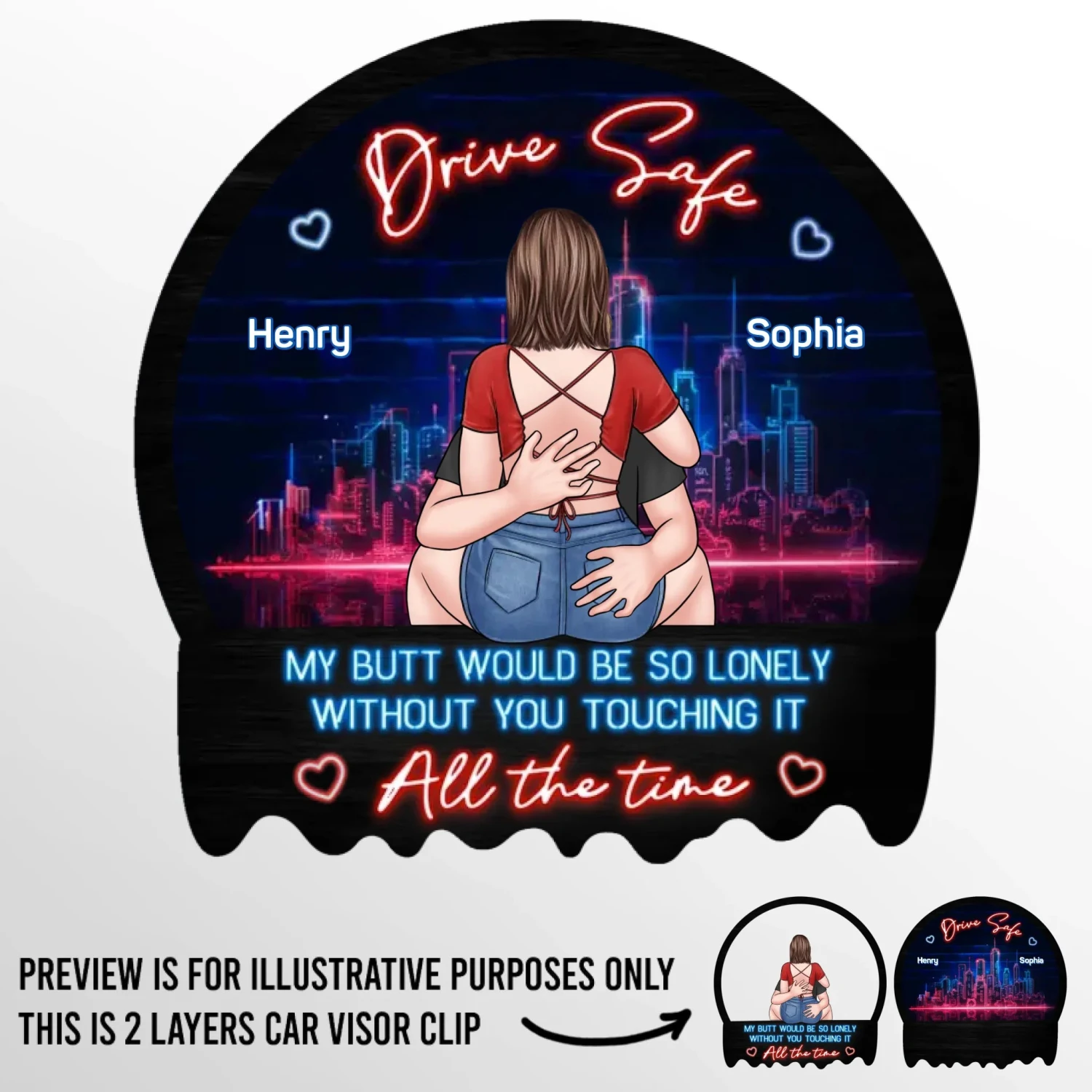 You Are The Song My Heart Sings - Couple Personalized Custom Car Visor Clip - Gift For Husband Wife, Anniversary 3 You Are The Song My Heart Sings - Couple Personalized Custom Car Visor Clip - Gift For Husband Wife, Anniversary - Image 3