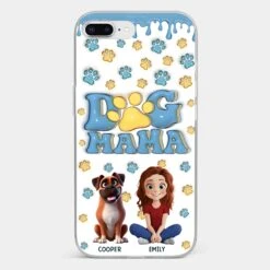 Fur Mom Vibes Only - Dog Personalized Custom Clear Phone Case - Gift For Pet Owners, Pet Lovers -Pawfect House Sale 67b4424052675