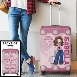 A Fun Way To Keep Your Luggage Safe And Stylish - Travel Personalized Custom Luggage Cover - Summer Vacation Gift, Gift For Adventure Travel Lovers -Pawfect House Sale 67b4771c98fcf