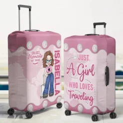 A Fun Way To Keep Your Luggage Safe And Stylish - Travel Personalized Custom Luggage Cover - Summer Vacation Gift, Gift For Adventure Travel Lovers -Pawfect House Sale 67b4771c9e0bb