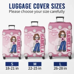 A Fun Way To Keep Your Luggage Safe And Stylish - Travel Personalized Custom Luggage Cover - Summer Vacation Gift, Gift For Adventure Travel Lovers -Pawfect House Sale 67b4771cd1d40