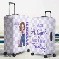 A Simple Yet Meaningful Way To Celebrate Their Adventures - Travel Personalized Custom Luggage Cover - Summer Vacation Gift, Gift For Adventure Travel Lovers -Pawfect House Sale 67b486d92cc8d
