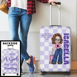 A Simple Yet Meaningful Way To Celebrate Their Adventures - Travel Personalized Custom Luggage Cover - Summer Vacation Gift, Gift For Adventure Travel Lovers -Pawfect House Sale 67b486d98838a