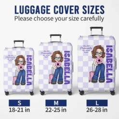 A Simple Yet Meaningful Way To Celebrate Their Adventures - Travel Personalized Custom Luggage Cover - Summer Vacation Gift, Gift For Adventure Travel Lovers -Pawfect House Sale 67b486d98ac9b