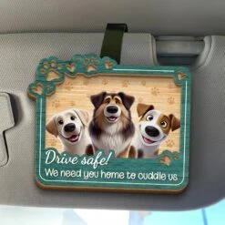 We Need You Home To Cuddle Us - Dog & Cat Personalized Custom Car Visor Clip - Gift For Pet Owners, Pet Lovers