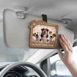A Reminder From Your Furry Best Friend - Dog & Cat Personalized Custom Car Visor Clip - Gift For Pet Owners, Pet Lovers -Pawfect House Sale 67b53680019f7