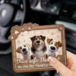 A Reminder From Your Furry Best Friend - Dog & Cat Personalized Custom Car Visor Clip - Gift For Pet Owners, Pet Lovers -Pawfect House Sale 67b536818771c