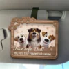 A Reminder From Your Furry Best Friend - Dog & Cat Personalized Custom Car Visor Clip - Gift For Pet Owners, Pet Lovers