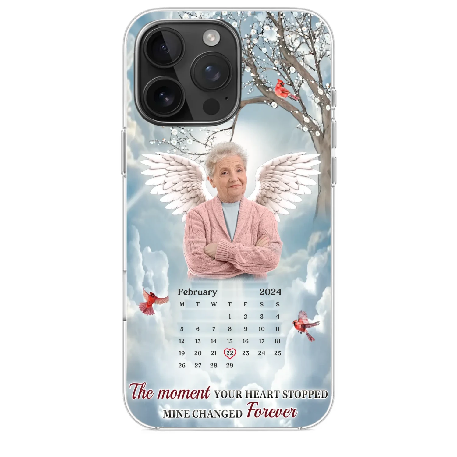 Custom Photo In Our Hearts, You Live On - Memorial Personalized Custom Clear Phone Case - Sympathy Gift For Family Members 2 Custom Photo In Our Hearts, You Live On - Memorial Personalized Custom Clear Phone Case - Sympathy Gift For Family Members - Image 2