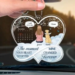 The Love Of A Pet Will Always Be Remembered - Memorial Personalized Custom Car Ornament - Acrylic Custom Shaped - Sympathy Gift For Pet Owners, Pet Lovers -Pawfect House Sale 67b56f8689acf