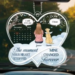 The Love Of A Pet Will Always Be Remembered - Memorial Personalized Custom Car Ornament - Acrylic Custom Shaped - Sympathy Gift For Pet Owners, Pet Lovers