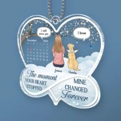 The Love Of A Pet Will Always Be Remembered - Memorial Personalized Custom Car Ornament - Acrylic Custom Shaped - Sympathy Gift For Pet Owners, Pet Lovers -Pawfect House Sale 67b56f86bbdab
