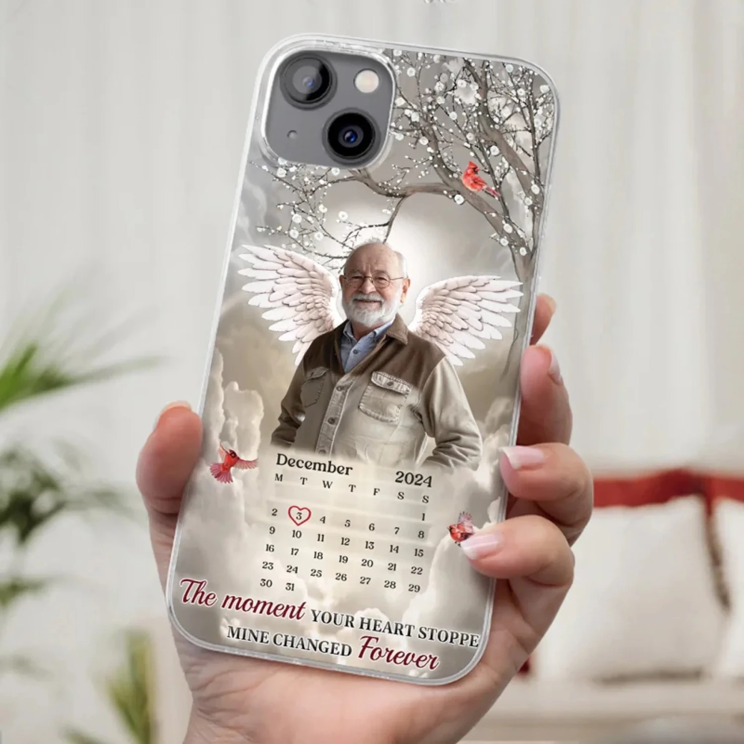 Custom Photo In Our Hearts, You Live On - Memorial Personalized Custom Clear Phone Case - Sympathy Gift For Family Members 3 Custom Photo In Our Hearts, You Live On - Memorial Personalized Custom Clear Phone Case - Sympathy Gift For Family Members - Image 3