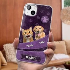 Custom Photo Unconditional Love Has Four Paws - Dog & Cat Personalized Custom Clear Phone Case - Gift For Pet Owners, Pet Lovers -Pawfect House Sale 67b5b3fd33fc6