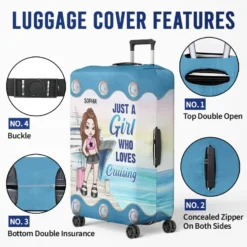 New Journey Is Coming Up - Travel Personalized Custom Luggage Cover - Summer Vacation Gift, Gift For Adventure Travel Lovers -Pawfect House Sale 67b6a92b00d88