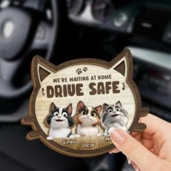 Arrive Safe, Cuddle Later - Cat Personalized Custom Car Visor Clip - Gift For Pet Owners, Pet Lovers -Pawfect House Sale 67b6b4ce5b598