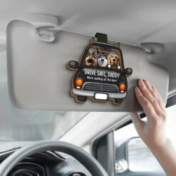 Counting The Seconds ‘til You’re Back - Dog Personalized Custom Car Visor Clip - Gift For Pet Owners, Pet Lovers -Pawfect House Sale 67b6b87cb4a58