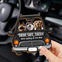 Counting The Seconds ‘til You’re Back - Dog Personalized Custom Car Visor Clip - Gift For Pet Owners, Pet Lovers -Pawfect House Sale 67b6b87cecc66