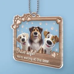 Furry Friends Make Life Better - Dog & Cat Personalized Custom Car Ornament - Acrylic Custom Shaped - Gift For Pet Owners, Pet Lovers -Pawfect House Sale 67b83a4824146