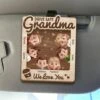 Grandma’s Journey Is Filled With Love - Family Personalized Custom Car Visor Clip - Mother's Day, Gift For Mom, Grandma