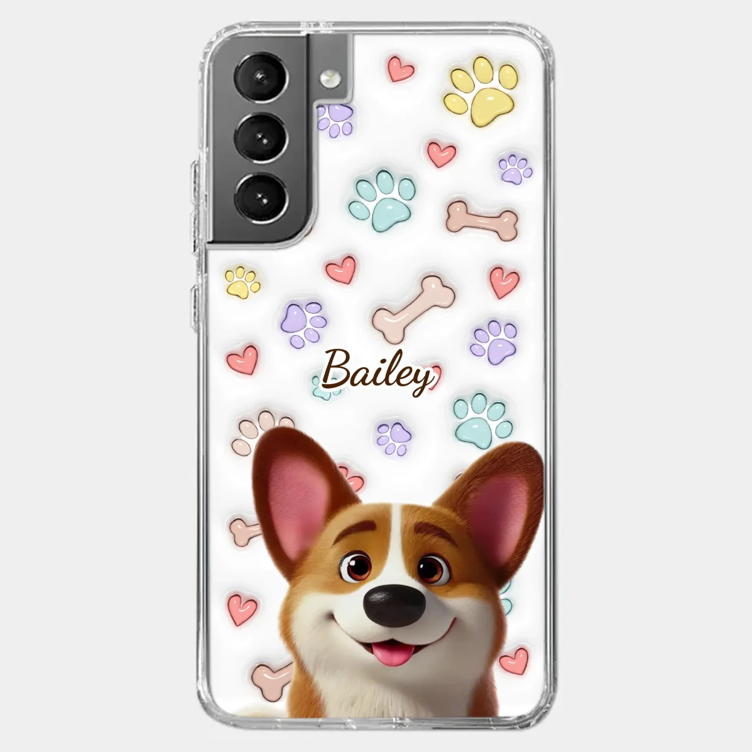 Four Paws, One Heart - Dog Personalized Custom 3D Inflated Effect Printed Clear Phone Case - Gift For Pet Owners, Pet Lovers 6 Four Paws, One Heart - Dog Personalized Custom 3D Inflated Effect Printed Clear Phone Case - Gift For Pet Owners, Pet Lovers - Image 6