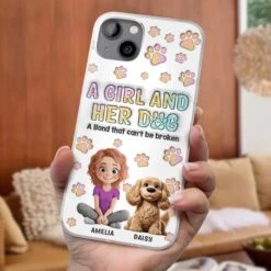 Paws, Love & Unbreakable Bonds - Dog Personalized Custom 3D Inflated Effect Printed Clear Phone Case - Gift For Pet Owners, Pet Lovers -Pawfect House Sale 67c16a1d856b1