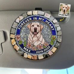 Custom Photo Some Angels Have Fur - Memorial Personalized Custom Car Visor Clip - Sympathy Gift For Pet Owners, Pet Lovers