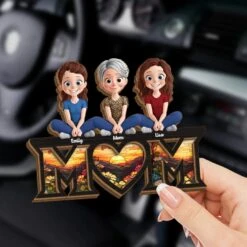 Our Forever Sunshine - Family Personalized Custom Car Visor Clip - Mother's Day, Gift For Mom, Grandma -Pawfect House Sale 67c177a3627b2