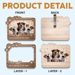 We're Watching You - Dog & Cat Personalized Custom Car Visor Clip - Gift For Pet Owners, Pet Lovers -Pawfect House Sale 67c530818ecb2