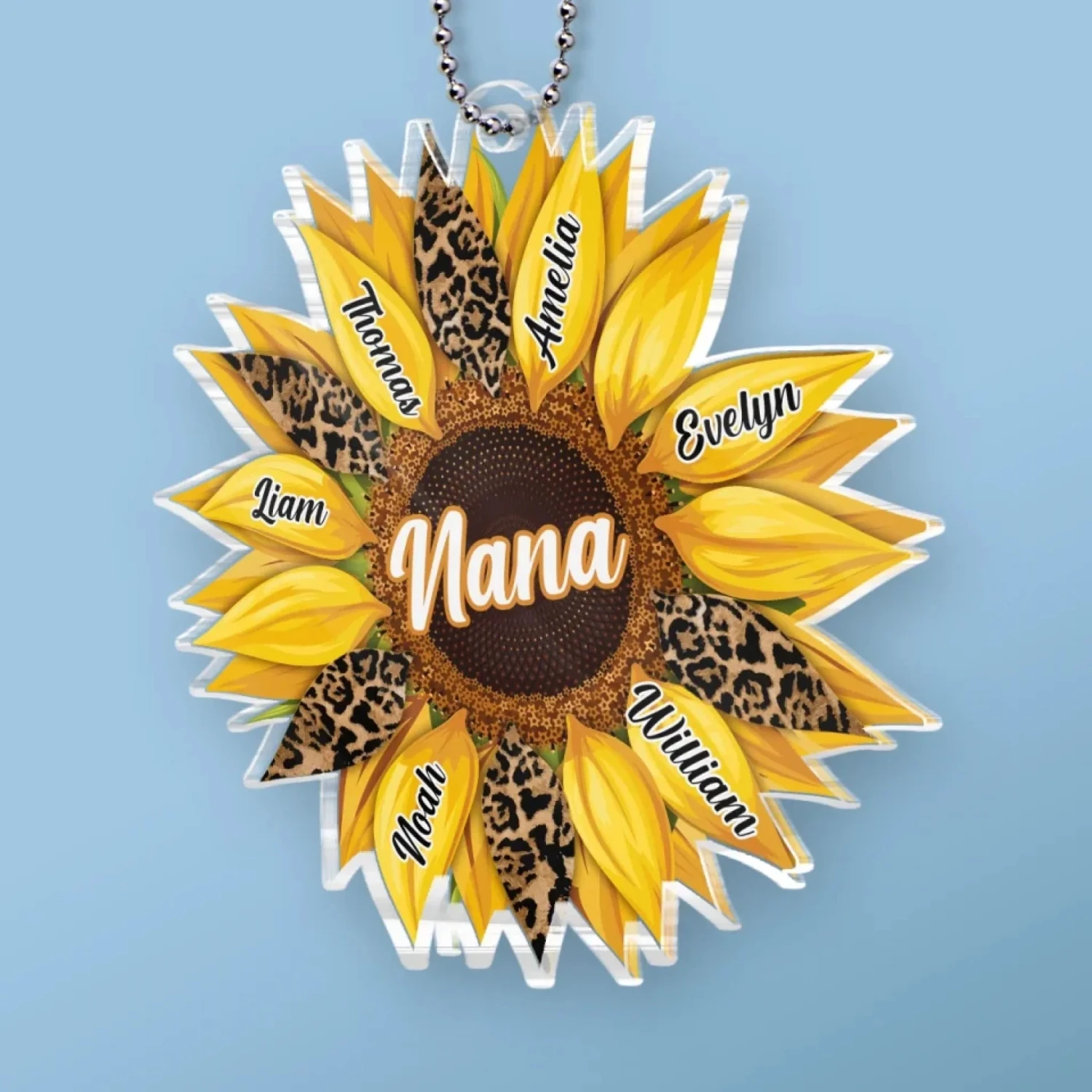 Together, We Bloom With Love - Family Personalized Custom Car Ornament - Acrylic Custom Shaped - Mother's Day, Gift For Mom, Grandma 3 Together, We Bloom With Love - Family Personalized Custom Car Ornament - Acrylic Custom Shaped - Mother's Day, Gift For Mom, Grandma - Image 3