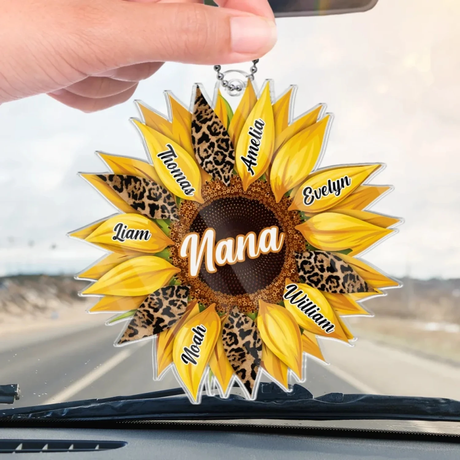 Together, We Bloom With Love - Family Personalized Custom Car Ornament - Acrylic Custom Shaped - Mother's Day, Gift For Mom, Grandma 4 Together, We Bloom With Love - Family Personalized Custom Car Ornament - Acrylic Custom Shaped - Mother's Day, Gift For Mom, Grandma - Image 4