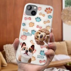 Barking With Joy - Dog Personalized Custom 3D Inflated Effect Printed Clear Phone Case - Gift For Pet Owners, Pet Lovers 8 Barking With Joy - Dog Personalized Custom 3D Inflated Effect Printed Clear Phone Case - Gift For Pet Owners, Pet Lovers -Pawfect House Sale 67c817902fd07
