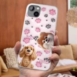 Loyal Paws, Endless Love - Dog Personalized Custom 3D Inflated Effect Printed Clear Phone Case - Gift For Pet Owners, Pet Lovers -Pawfect House Sale 67c82d9482946
