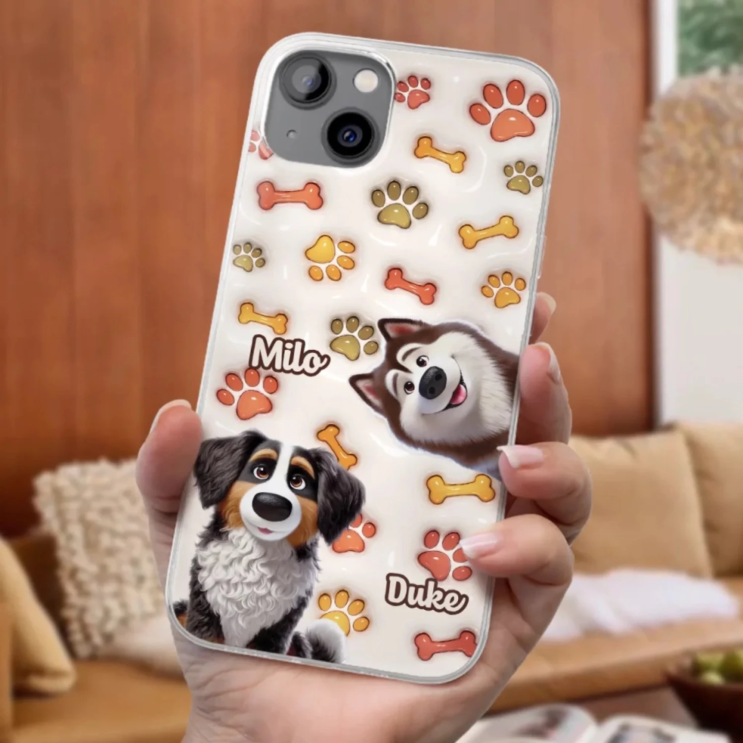 Unconditional Love In Fur - Dog Personalized Custom 3D Inflated Effect Printed Clear Phone Case - Gift For Pet Owners, Pet Lovers 3 Unconditional Love In Fur - Dog Personalized Custom 3D Inflated Effect Printed Clear Phone Case - Gift For Pet Owners, Pet Lovers - Image 3