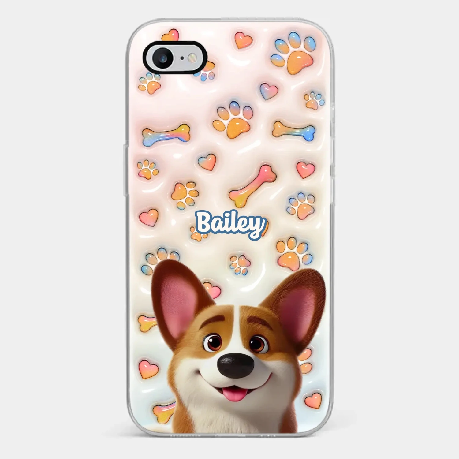 Every Tail Tells A Story - Dog Personalized Custom 3D Inflated Effect Printed Clear Phone Case - Gift For Pet Owners, Pet Lovers 2 Every Tail Tells A Story - Dog Personalized Custom 3D Inflated Effect Printed Clear Phone Case - Gift For Pet Owners, Pet Lovers - Image 2