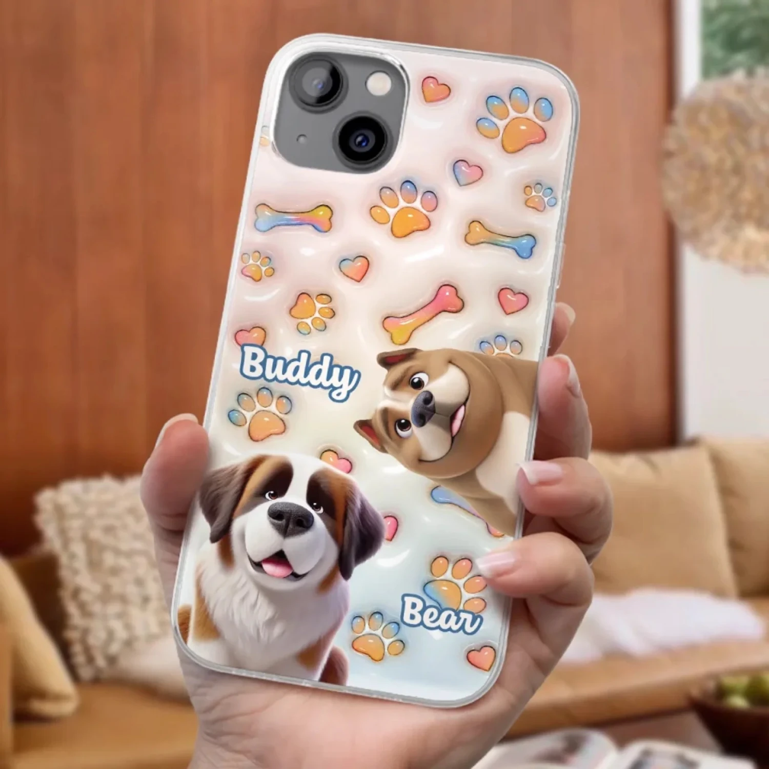 Every Tail Tells A Story - Dog Personalized Custom 3D Inflated Effect Printed Clear Phone Case - Gift For Pet Owners, Pet Lovers 3 Every Tail Tells A Story - Dog Personalized Custom 3D Inflated Effect Printed Clear Phone Case - Gift For Pet Owners, Pet Lovers - Image 3