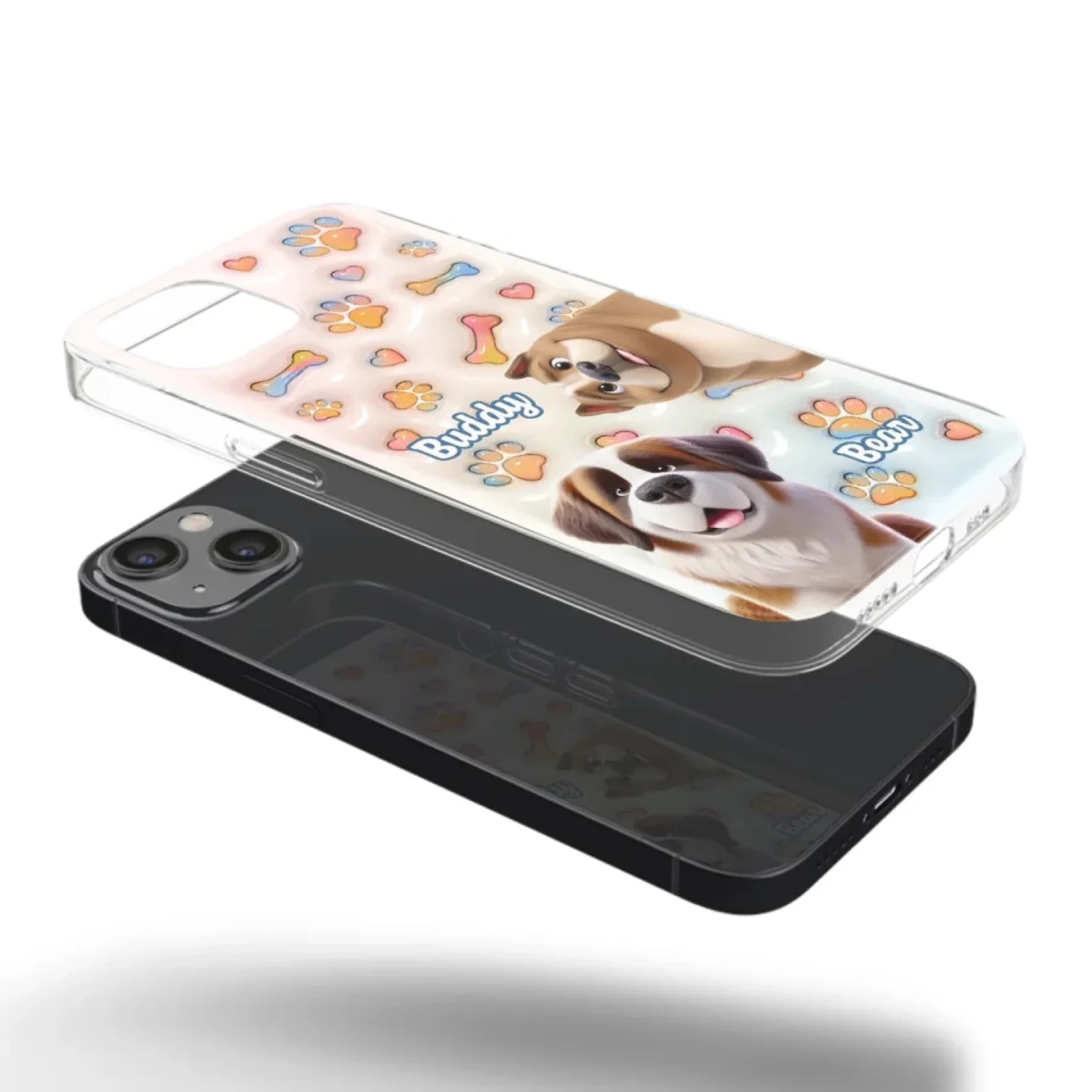 Every Tail Tells A Story - Dog Personalized Custom 3D Inflated Effect Printed Clear Phone Case - Gift For Pet Owners, Pet Lovers 4 Every Tail Tells A Story - Dog Personalized Custom 3D Inflated Effect Printed Clear Phone Case - Gift For Pet Owners, Pet Lovers - Image 4
