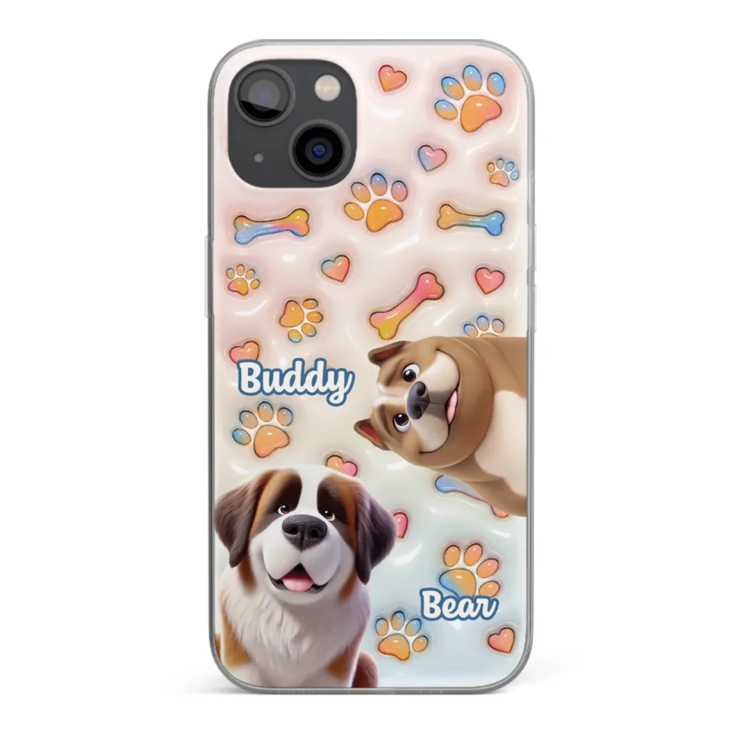 Every Tail Tells A Story - Dog Personalized Custom 3D Inflated Effect Printed Clear Phone Case - Gift For Pet Owners, Pet Lovers 1 Every Tail Tells A Story - Dog Personalized Custom 3D Inflated Effect Printed Clear Phone Case - Gift For Pet Owners, Pet Lovers