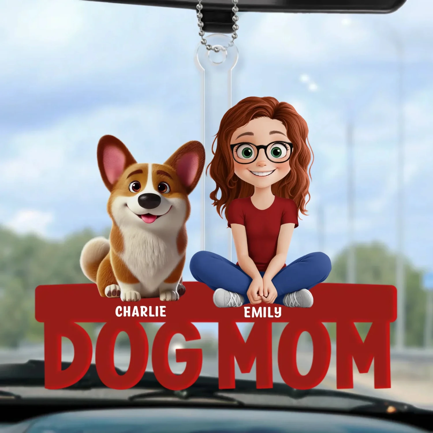 Endless Love, One Paw At A Time - Dog Personalized Custom Car Ornament - Acrylic Custom Shaped - Mother's Day, Gift For Pet Owners, Pet Lovers 2 Endless Love, One Paw At A Time - Dog Personalized Custom Car Ornament - Acrylic Custom Shaped - Mother's Day, Gift For Pet Owners, Pet Lovers - Image 2