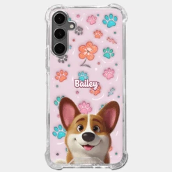 Loyal Hearts Have Four Paws- Dog Personalized Custom 3D Inflated Effect Printed Clear Phone Case - Gift For Pet Owners, Pet Lover -Pawfect House Sale 67c9544b0bd75