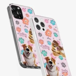 Loyal Hearts Have Four Paws- Dog Personalized Custom 3D Inflated Effect Printed Clear Phone Case - Gift For Pet Owners, Pet Lover -Pawfect House Sale 67c95459d40b6