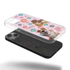Loyal Hearts Have Four Paws- Dog Personalized Custom 3D Inflated Effect Printed Clear Phone Case - Gift For Pet Owners, Pet Lover -Pawfect House Sale 67c9545a82679