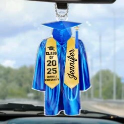 Today Is A New Beginning - Family Personalized Custom Car Ornament - Acrylic Custom Shaped - Graduation Gift For Family Members, Siblings, Brothers, Sisters