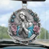 Keep Me In Your Gentle Embrace - Memorial Personalized Custom Car Ornament - Acrylic Custom Shaped - Sympathy Gift For Family Members