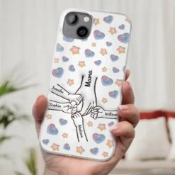 A Bond That Warms The Heart - Family Personalized Custom 3D Inflated Effect Printed Clear Phone Case - Mother's Day, Gift For Mom, Grandma -Pawfect House Sale 67d00eeb95b74