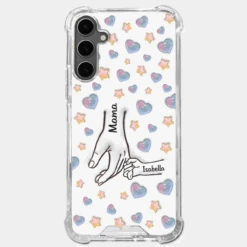 A Bond That Warms The Heart - Family Personalized Custom 3D Inflated Effect Printed Clear Phone Case - Mother's Day, Gift For Mom, Grandma -Pawfect House Sale 67d014b03e678